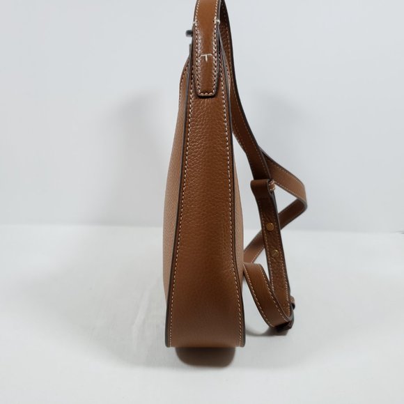 Tory Burch Miller Leather Hobo Bag - Tan - Picture 2 of 6